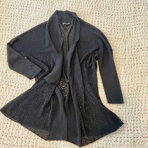 Eileen Fisher shawl collar lace cardigan